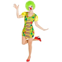 dressforfun Clown-Kostüm Frauenkostüm Clown Jekaterina grün M - M