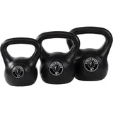 GORILLA SPORTS® Kettlebell - Einzeln 2kg - 20kg oder Set 17kg, 24kg, 30kg, 110kg, 113kg mit/ohne Ablage, Kunststoff - Kugelhantel, Kugelgewicht, Schwunghantel, Gewichten, Fitness, Krafttraining