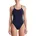 Damen Cut-Out One Piece Schwimm-Slips blau Midnight Navy 32