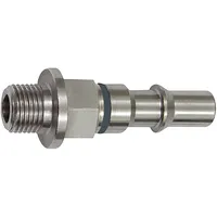 Riegler Unverwechselbarer Nippel NW 6, ISO 6150 C, G 1/4 AG, grau
