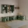 livinity® Eckkommode Piave 80 x 50 x 40 cm Grün