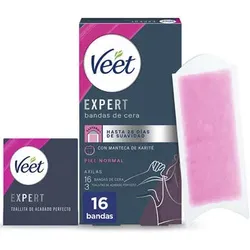 Veet  Accessoires Körper Expert Armpits Enthaarungswachsstreifen Normale Haut 16 Stk  in multifarben, Einheitsgrösse