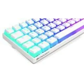 endorfy Thock Compact Wireless Pudding, Onyx White, PBT, LEDs RGB, hot-swap, Kailh Box Black, USB/Bluetooth, DE (EY5D004)
