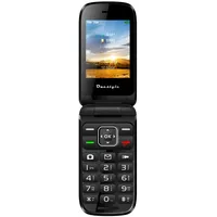 Onestyle Platin Klapphandy, Dual-Sim, Social-Media Funktionen, Mobiltelefon - Schwarz