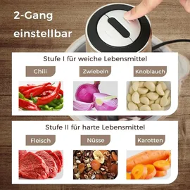 yashe Zerkleinerer Küche 500W Zerkleinerer