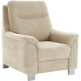 sit&more Sessel Boccaccio Kunstleder 90 x 104 x 96 cm Beige mit Kopfteilverstellung