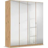 Rauch Reflect, mit Spiegelfront, inkl. praktischer Inneneinteilung und Stoffboxen-Set braun