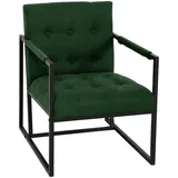 Svita Cocktail-Sessel Jones Samt 53 x 73 x 69 cm Dunkelgrün