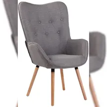CLP Lounger Ashford Stoff Grau Natura