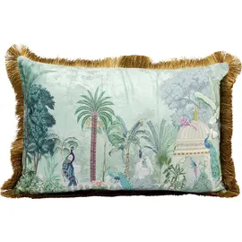 Kare Kissen Jungle Temple 40 x 60 cm Blau
