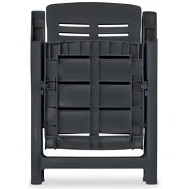 vidaXL Gartenset 3-tlg. anthrazit