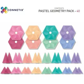Connetix Pastell Geometriepaket 40 Stück