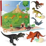luxuskollektion D-FantiX Dinosaurier Adventskalender für Kinder 24 Tage Weihnachten Spielzeug Jungen Mädchen