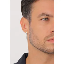 KUZZOI Ohrringe Creole Feder Scharnier Single 925 Silber silber, | Gr.: onesize,