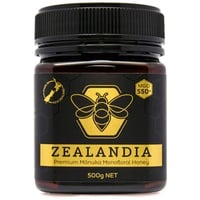 Zealandia Premium Manuka Honig MGO 550+ 500 gramm - 100% Pur aus Neuseeland - Zertifiziertem Methylglyoxal Gehalt - Monofloral Manuka Honey