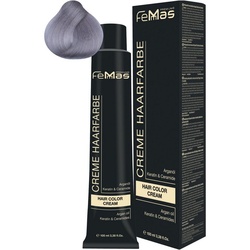 Femmas Premium Haarfarbe FemMas Hair Color Cream 100ml Haarfarbe silberfarben