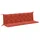 vidaXL Gartenbankauflage 200 x 50 x 7 cm melange rot 2 St.
