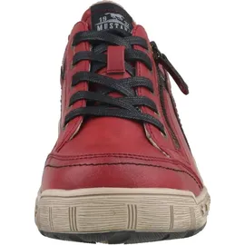 Mustang Damen Schnürschuh Halbschuh Reißverschluss Schnürung 1290-302, Größe:38 EU, Farbe:Rot - 38