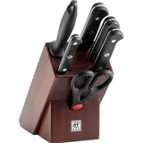 Zwilling Gourmet selbstschärfender Messerblock 6-tlg. Braun