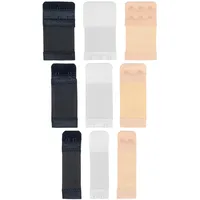 Bequeme BH Verlängerung, 15 Stück, Größe S, M und L, Schwarz, Weiß, Beige, 2er + 3er Haken Reihe, 2x2, 3x2 Hakenreihen, elastisches und weiches Material, Büsten Verschluss Erweiterung, Bra Extender - 3 Farbem S + M + L