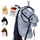 hoofly Hoofly® Hobby Horse Pferde – Großes Steckenpferd für Kinder A3 mit Trense & 40 cm Schraubstab | Realistisches & weiches Stockpferd Grau (Schimmel) | Hobby Horsing Pferd in 4 liebevollen Farben