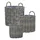 Beliani Nikiti Ø 29/35/40 x 45 cm Braun Komplettset