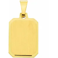 Anhänger mit Gravur ADELIA ́S "Damen 585 Gold Gravurplatte Anhänger", gold, Schmuckanhänger, Damen, Gelbgold 585 Gold, Gelbgold 585, Gold, Goldschmuck für Damen