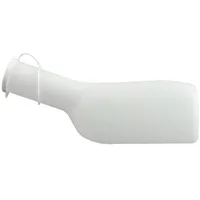 Fivejoy Urin-Flasche Urinflasche für Männer, 1000 ml, quadratisch, cremefarben weiß