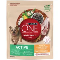 Purina 800g Mini Active Huhn & Reis PURINA ONE Hundefutter Trocken