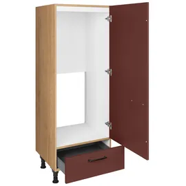 Nobilia Kühlumbauschrank Easytouch 60 x 58,3 x 167,8 cm Rot