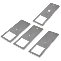 Kalb LED Unterbauleuchten mit Schalter Dimmbar Edelstahl gebürstet Küchenleuchte 4er Set Neutralweiß