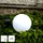 Best Season LED-Solar-Kugel Kunststoff Durchmesser 20 cm 1 warm weiß LED inkl. Erdspieß schwarz
