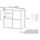 Vladon Highboard 104 x 105,5 x 35,5 cm Weiß matt / Hochglanz
