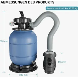 teichtip Sandfilteranlage HZS-200 Kunststoff