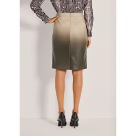 Madeleine Eleganter Rock Midirock Schimmernd Beige/Grau 44