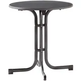 Sieger Gartentisch Ø 70 x 72 cm Anthrazit/Grau