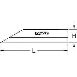 KS Tools Haarlineal 300.0633 125 mm