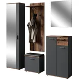 byLIVING Jakob Garderobenschrank 5 Stk. 0 x 0 x 0 grau