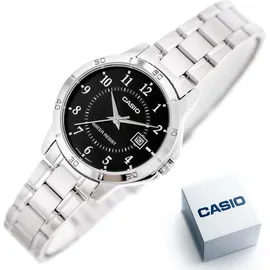 Casio Collection LTP-V004D-1BUDF Damenuhr - Schwarz/Silber