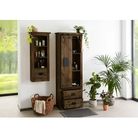 Massivmoebel24 Mango Schrank 70x35x195 braun