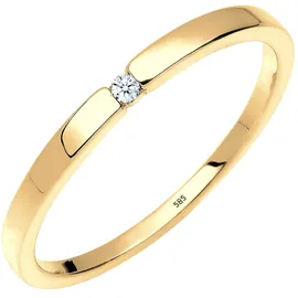 Elli DIAMONDS Elli DIAMONDS Ring Verlobung Solitär Diamant 0.015 ct. 585 Gelbgold Ringe Damen