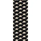 Queence Vinyltapete QUEENCE "Ashton", schwarz, B:0,9m L:2,5m, Vinyl, Tapeten, 90x250cm, selbstklebend, kinderleichte Anbringung,, Sticker