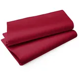 Evolin Mitteldecke 84x84 cm bordeaux - Hochwertige Tischdecke | Packung (84 Stück)