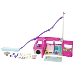 Barbie Super Abenteuer-Camper, Wohnmobil inkl. Tiere und Zubehör