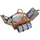 Tectake Picknickkorb Usedom braun 46,00 cm x 43,50 cm x 30 cm