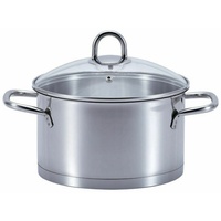 SSW Kitchen Q Profi Star Kochtopf mit Deckel, Edelstahl,