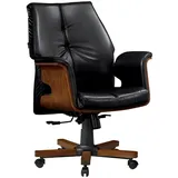 aea Bürostuhl Holz Schwarz