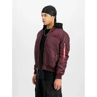 Alpha Industries MA-1 TT Hood schwarz cherry 2