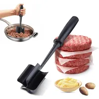 Fleischwolf Für Rinderhackfleisch, Hitzebeständiger Hamburger-fleischwolf, 5 Gebogene Klingen, Hackfleischwolf, Antihaftbeschichteter Hamburger-fleischwolf, Werkzeug