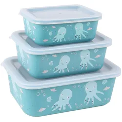 AWAVE® Aufbewahrungsdosen-Set aus rPET, 3-tlg., türkis